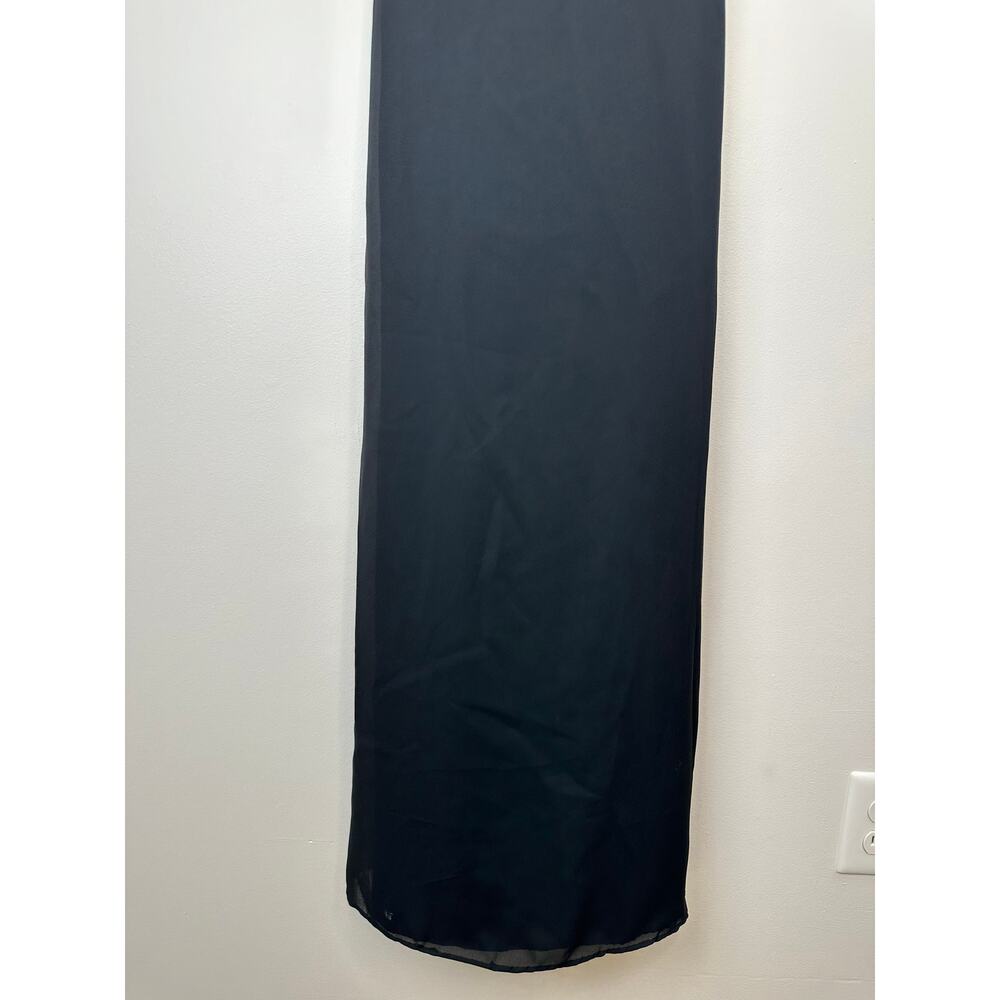 Vintage 90s Arianna by Teresa Page Black Beaded Long Dress - Picture 5 of 13